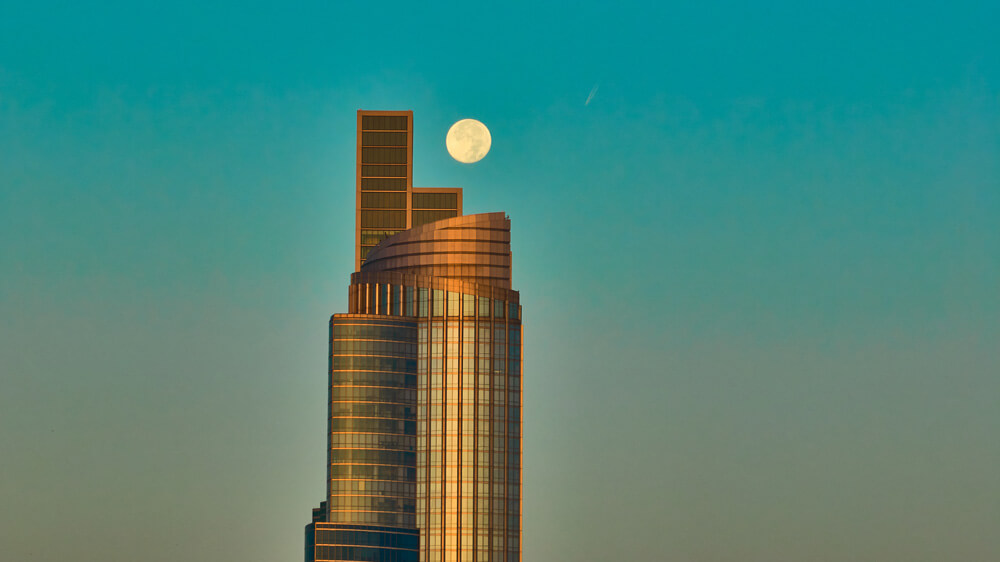 Moon and Tower - Chicago, IL