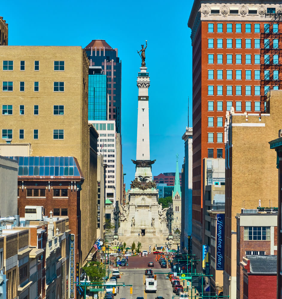 Monument Circle Panorama - Indianapolis, IN