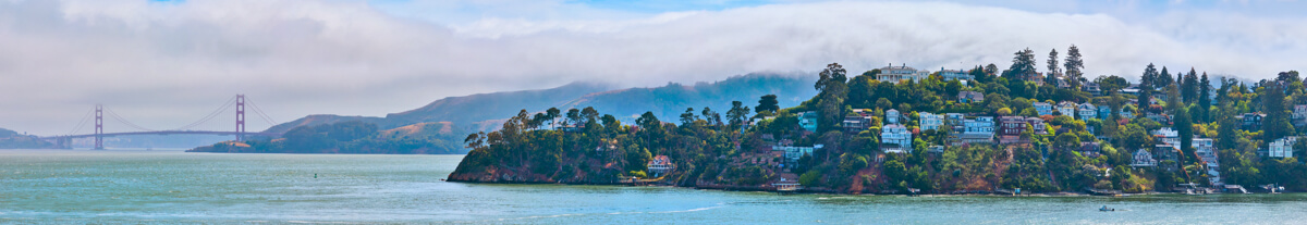 Shoreline Park Telephoto Panorama - San Francisco, CA