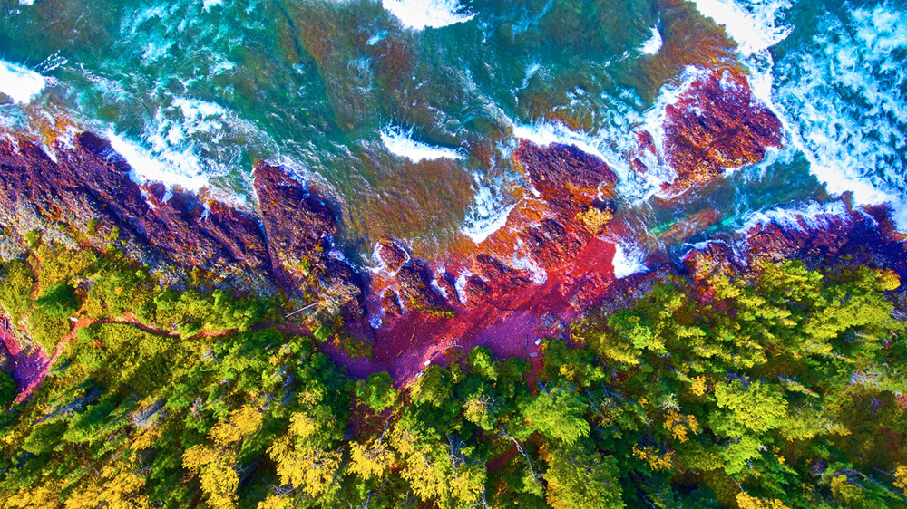2017-10 MI Trip Aerial Copper Harbor 3