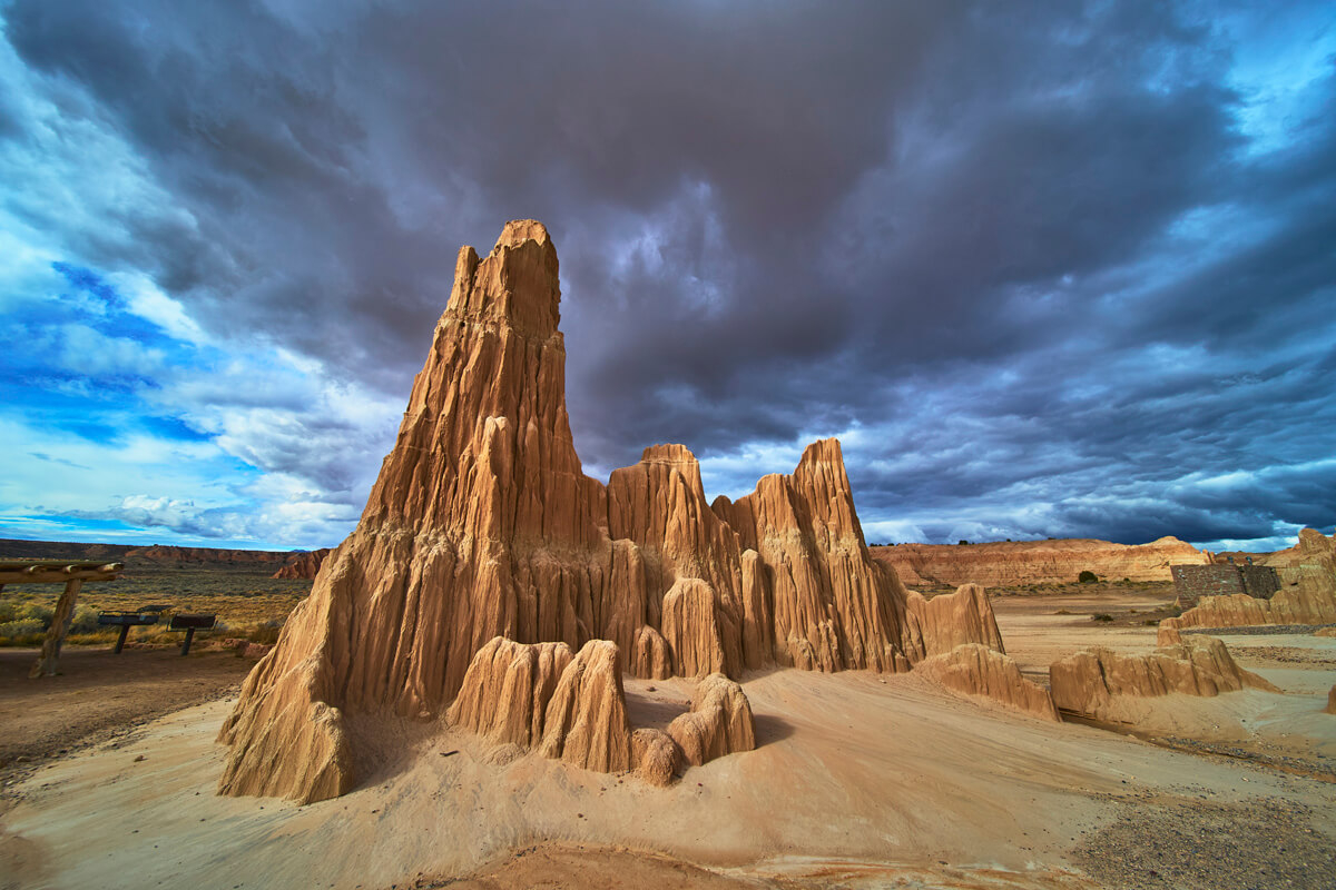 Storms over Cathedral Cave Formations