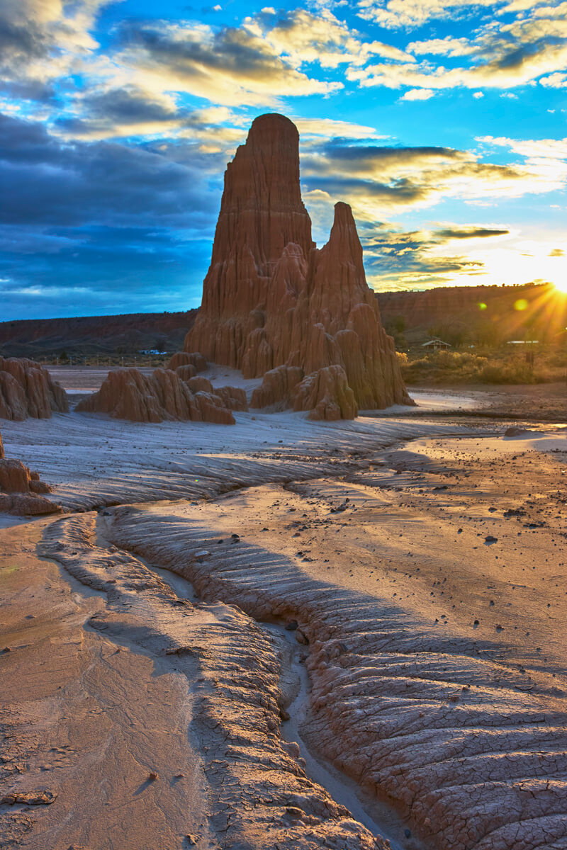 Sunset at Cathedral Cave Parking Lot