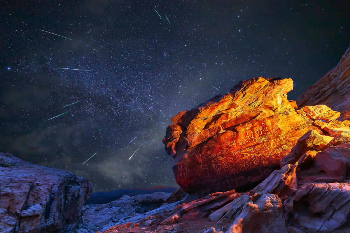 Composite at Gold Butte Petroglyphs