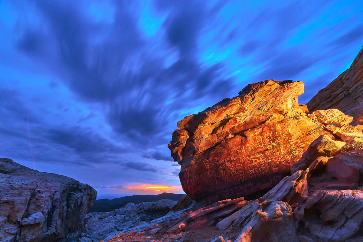 Gold Butte Petroglyphs - No Meteors