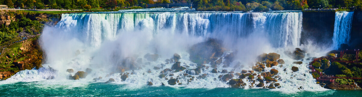 Panorama of American Falls from Canada