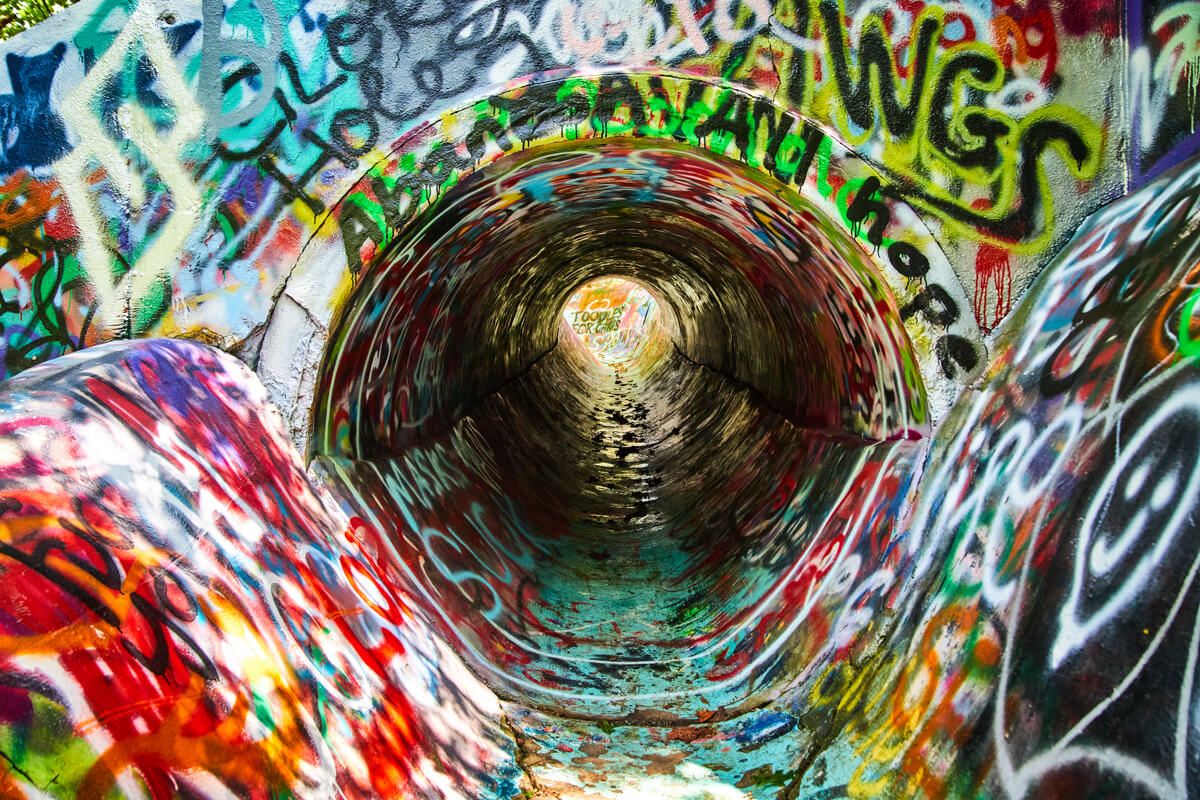 Old Zoom Floom Water Slide Tunnel
