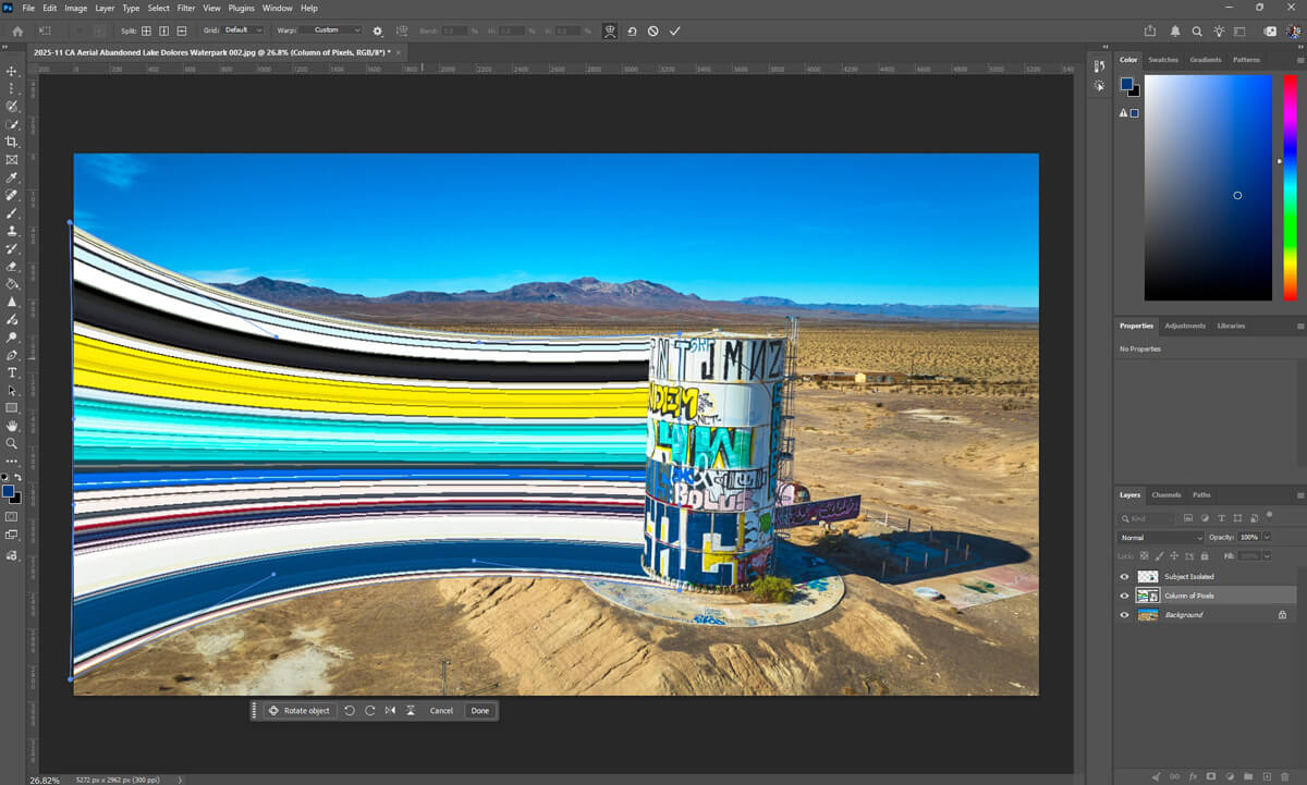 Step 6: Add Motion with Warp