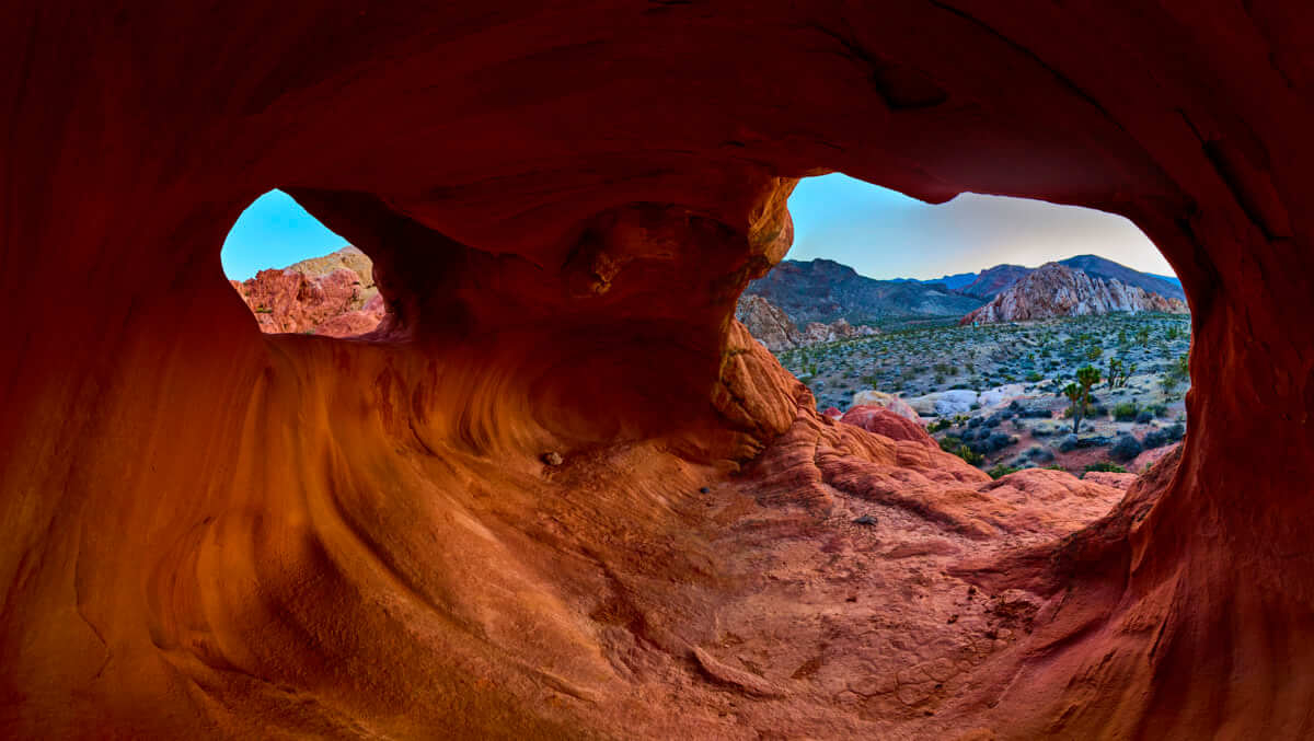 Panorama inside Pocket Arch