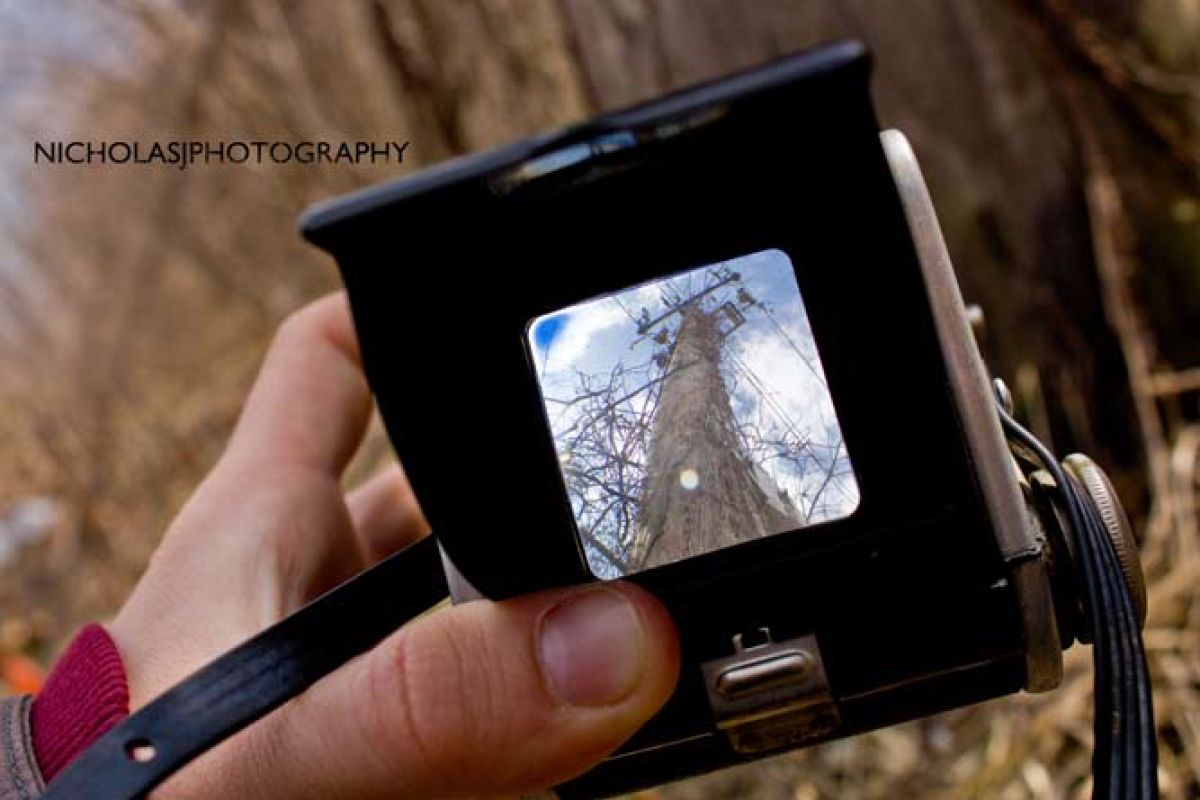 View through a Film Camera