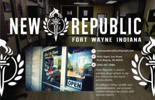 New Republic Tattoo Aftercare Postcard