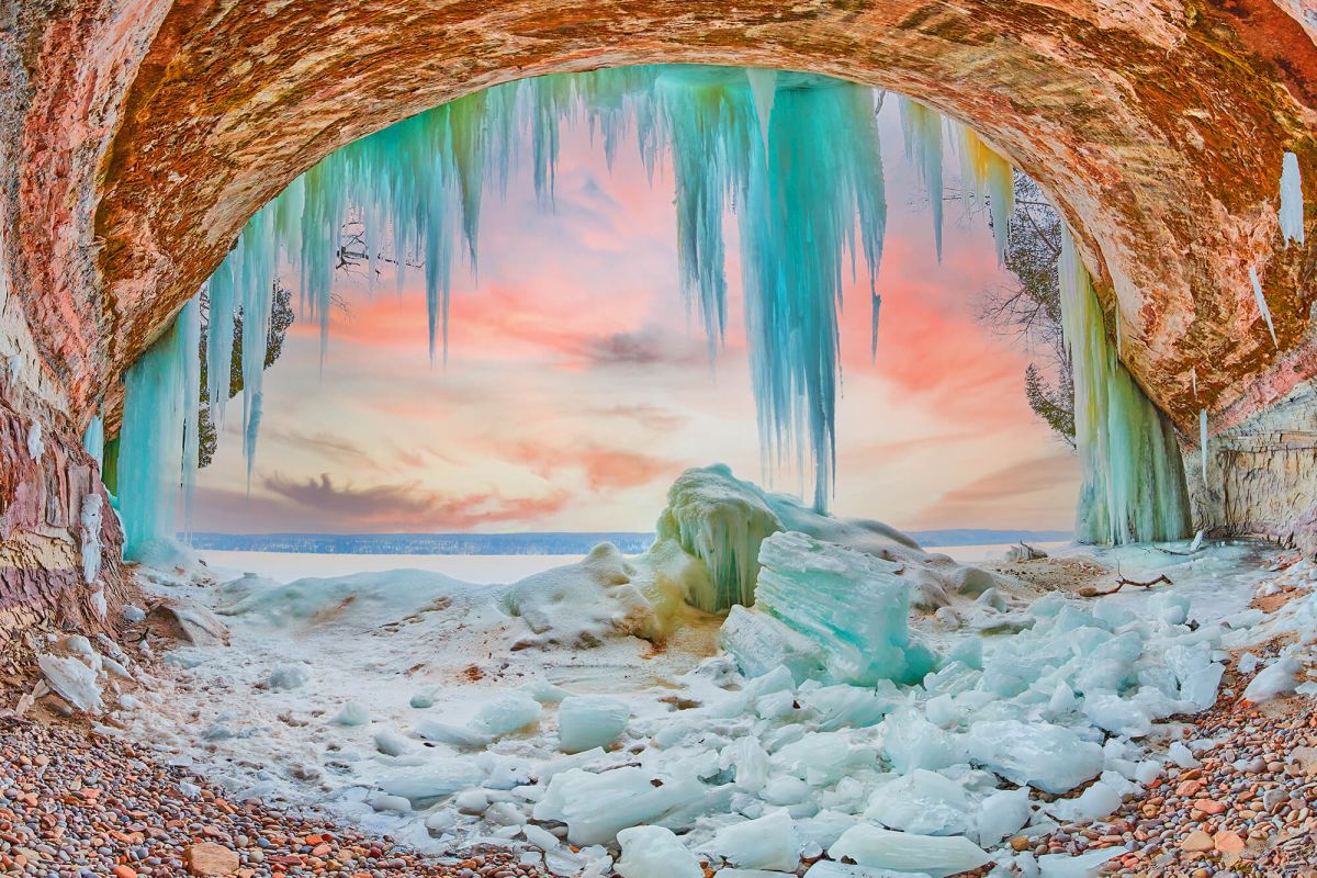 Exploring Michigan's Ice Caves